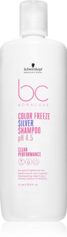 Schwarzkopf Professional BC Bonacure Color Freeze Silver Silbershampoo für blondes und meliertes Haar 1000 ml