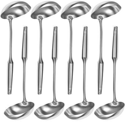 YBM Home Soup Ladle with Ergonomic Round Handle for Kitchen, 2410
