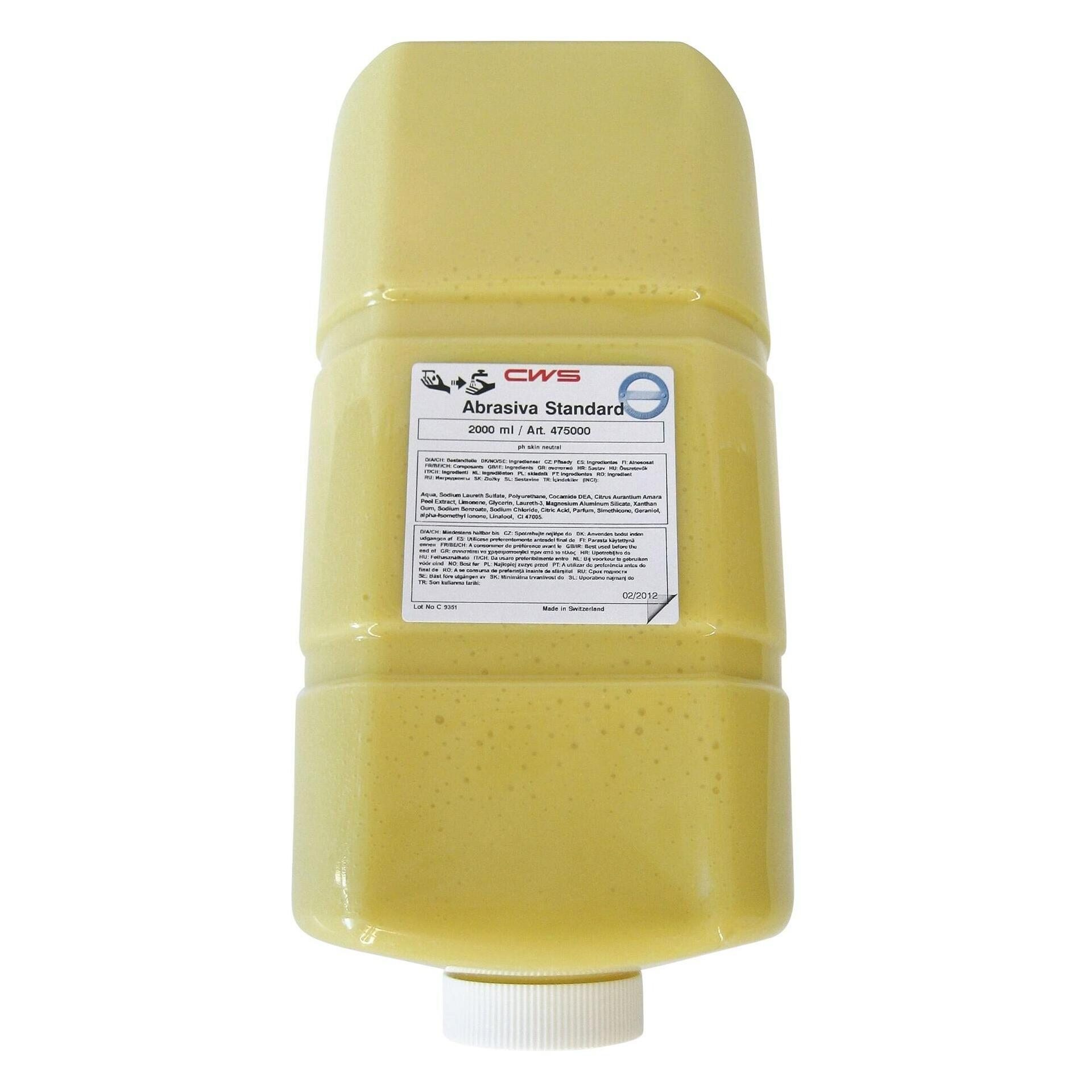 CWS Handreiniger Abrasiva Seife 2000 ml, 8er Pack (Flüssigseife, 16000 ml) (1000097)