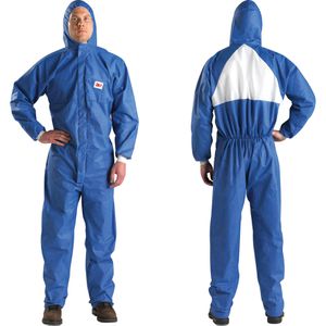 3M Schutzanzug 4530, blau, Größe L, mit Kapuze, Einweg-Overall, PSA-Kategorie 3 Typ 5/6