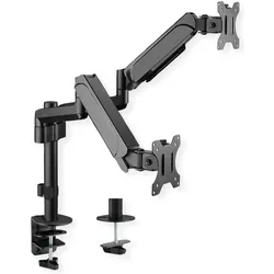 Value Dual LCD-Arm Trägerstange (Tisch, Wand, 32", 9 kg), Monitor Halterung, Schwarz