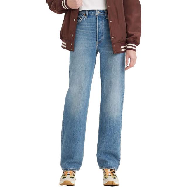 Levi's Ribcage full length dance around blue denim