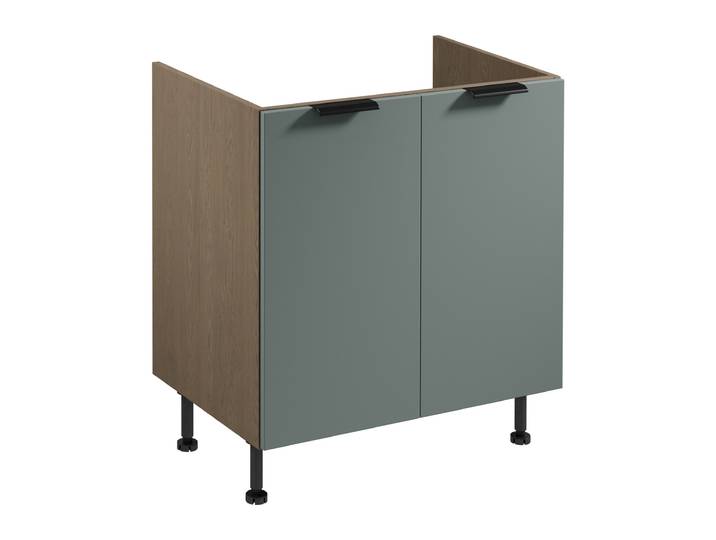 Küchenunterschrank Spülenschrank – Livaro – D80Z Grün / Dunkle