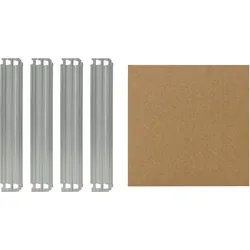 shelfplaza PRO 30x30 cm Fachboden-Set in verzinkt für PRO Schwerlastregale