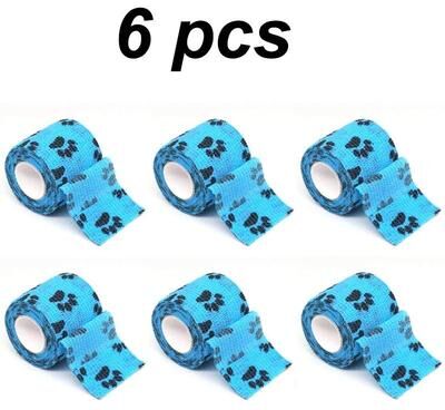 Inspired Finds Protective Self Adhesive Dog Leg Wrap Bandages For Outdoor Paw Protection sky Blue