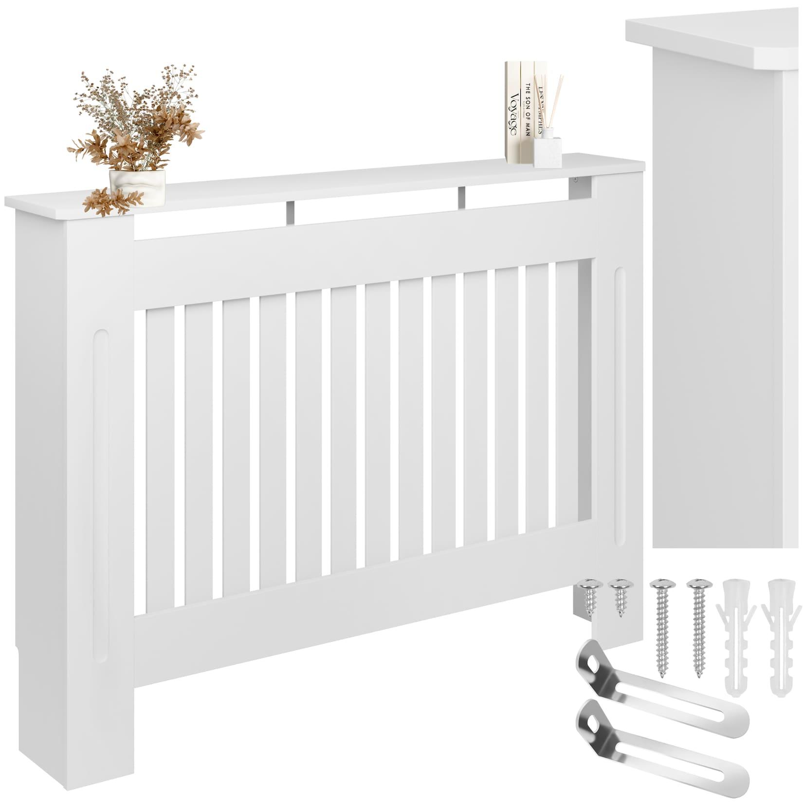 tectake® Heizkörperabdeckung, verschiedene Größen, robuste MDF-Platte, optimale Luftzirkulation