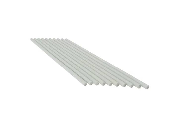 10 Stück weiße Fiberglasstäbe for Bastelarbeiten, Drachen, Modelle und DIY-Projekte(500mm 12mm)