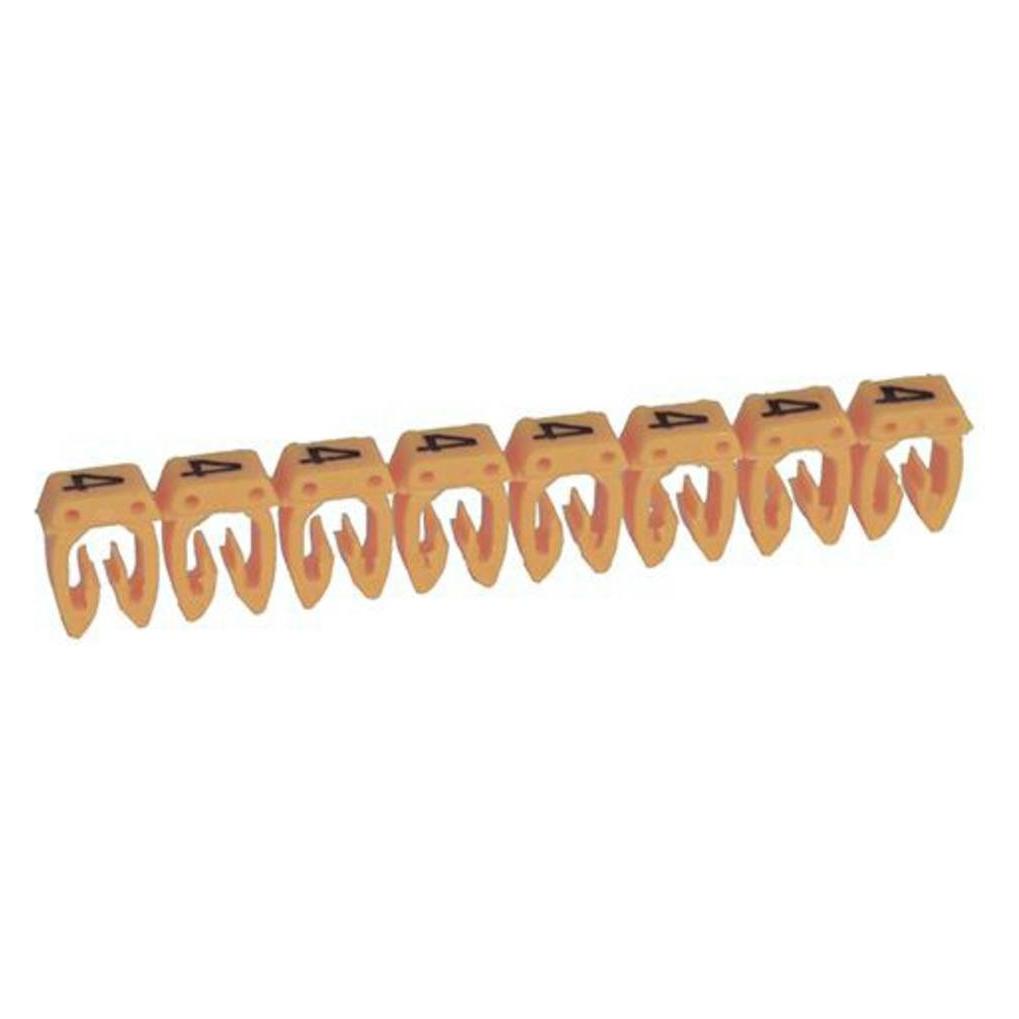 Legrand 038224 Kennzeichnungsclip Aufdruck 4 Aussendurchmesser-Bereich 2.70 bis 3.90 mm (038224)