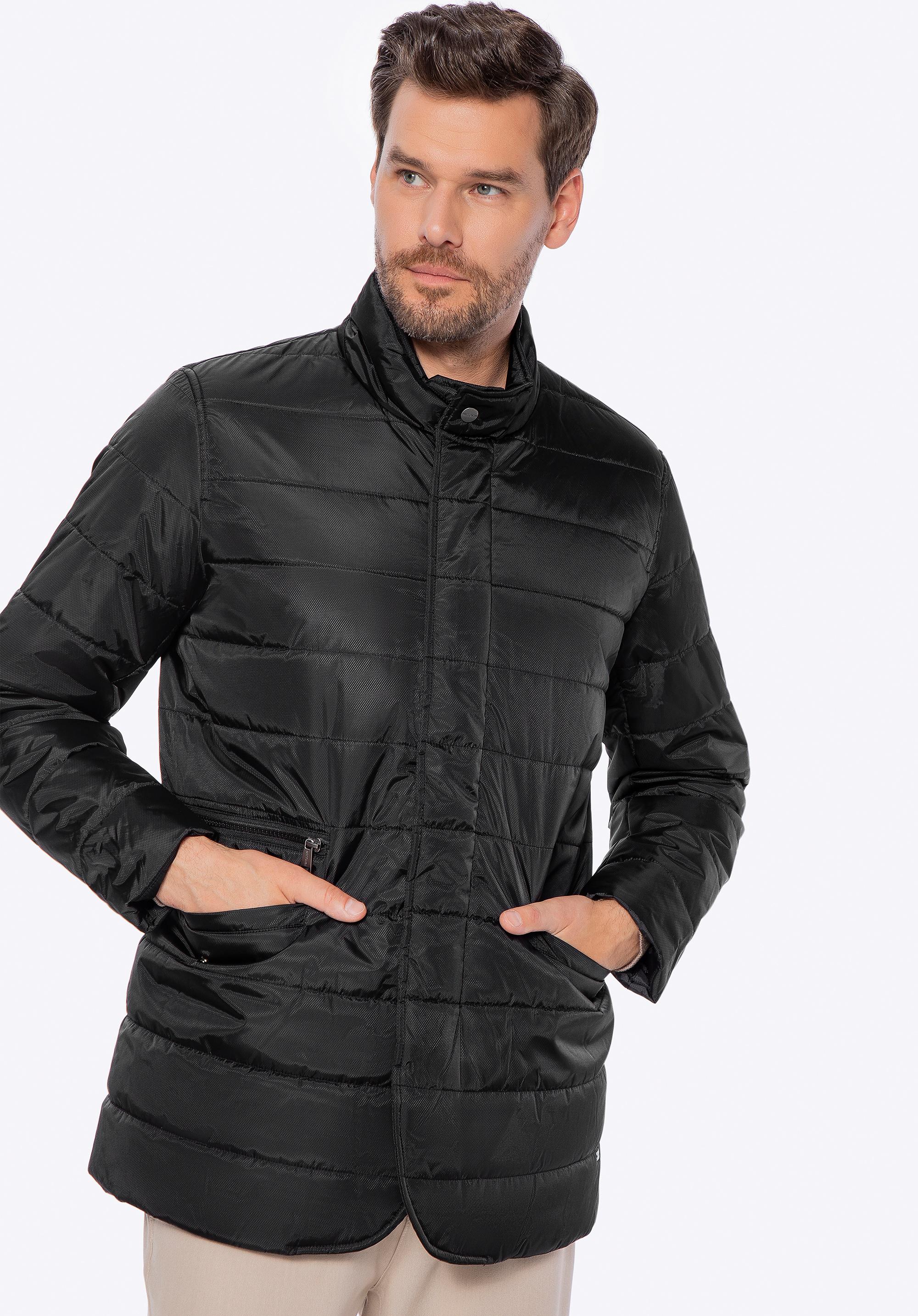 Wittchen Herren-Steppjacke aus schwarzem Nylon