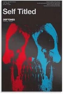 Inspired Finds Deftones Around The Fur Retro Album Canvas Poster For Music Room & Wall Decor 11.81x15.75in No Frame neon Duality