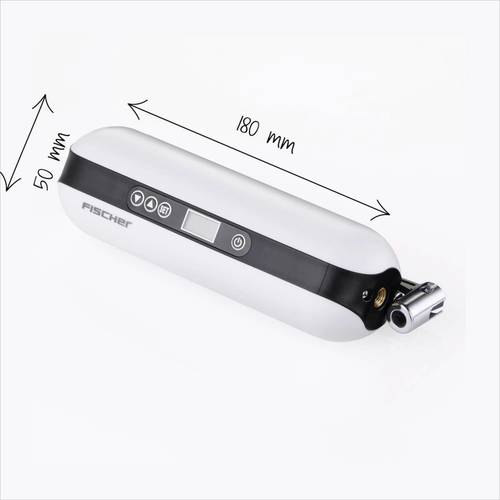 FISCHER FAHRRAD Akku-Kompressor mit Powerbank Weiß