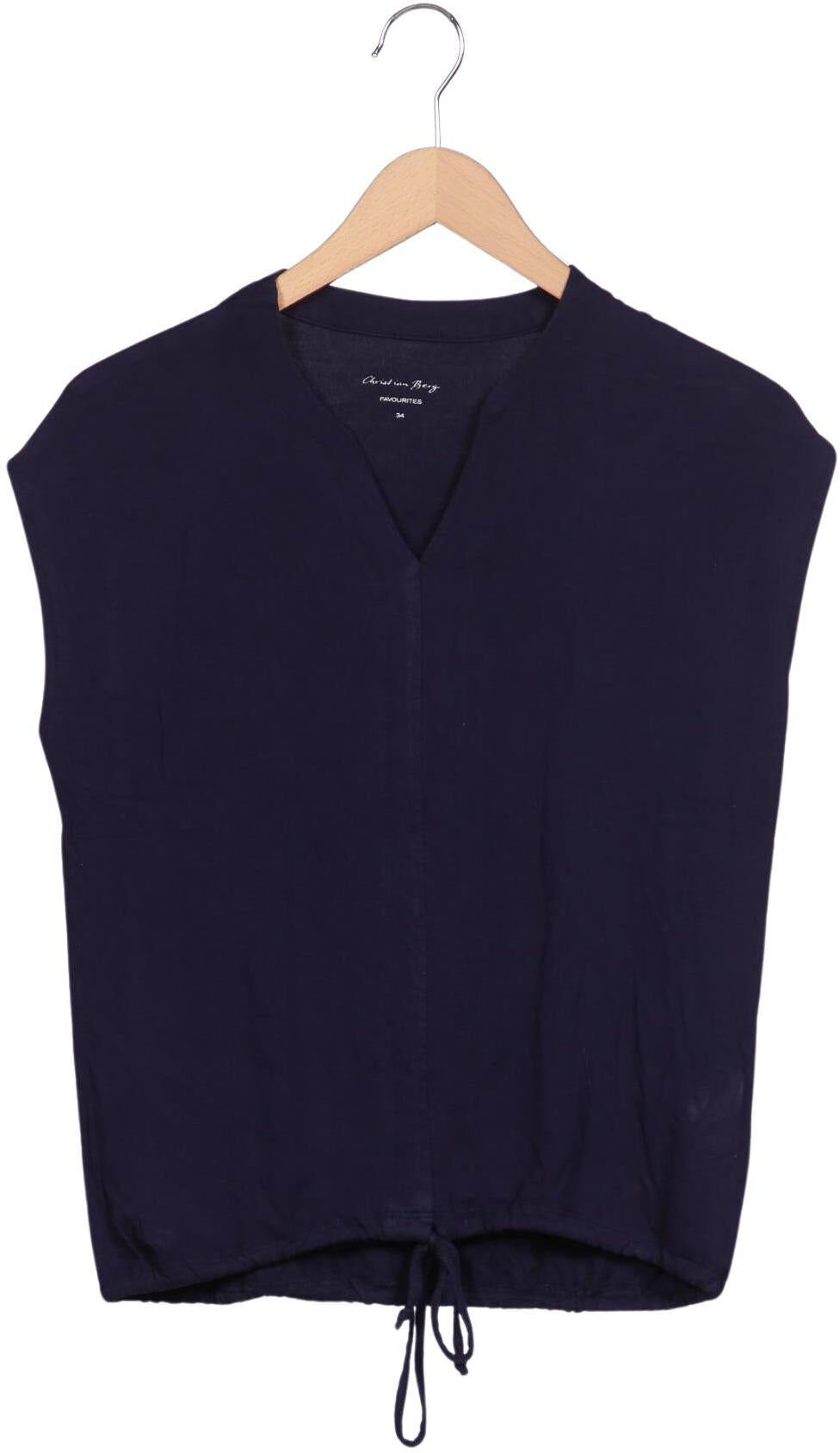Christian Berg Damen T-Shirt, Marineblau, Gr. EU 34, kein / Etikett - Second Hand