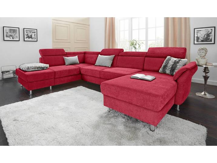 sit&more Wohnlandschaft Avignon U-Form, optional Schlaffunktion & Stauraum, inklusive Kopfteilverstellung