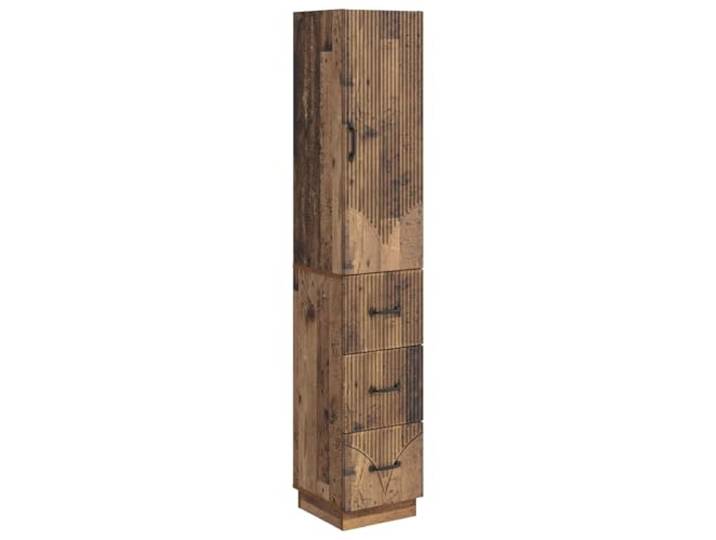 RJPLMFV Aufbewahrungsschrank, 2-teilig, Komposite, 33 x 34,5 x 87 cm, Türen Verstellbare Einlegeböden, integrierte Schubladen, vielseitiger Stil, moderne Verarbeitung, einfache tägliche Verwendung