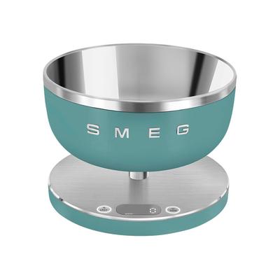 SMEG Küchenwaage "KSC01EGMWW", grün (emerald, grün, matt (grün)), B:20,5cm H:15cm L:20,5cm, Küchenwaagen