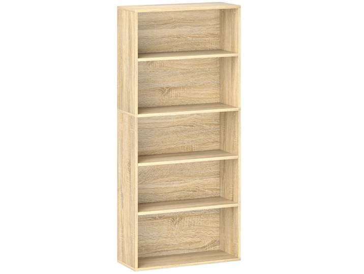 Bibliothèque 5 niveaux bois naturel