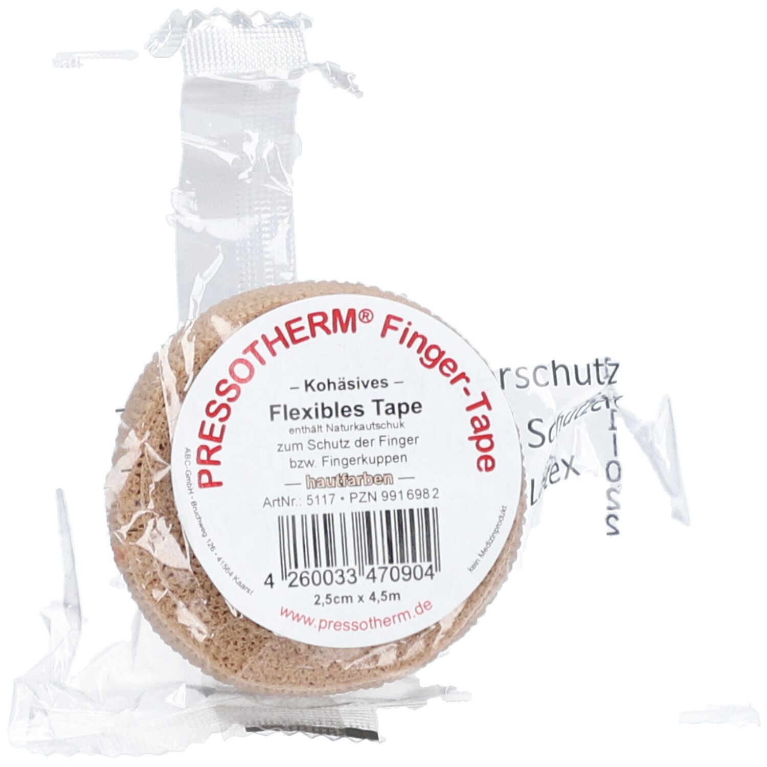 Pressotherm Finger-Tape hautfarben 1 St Verband