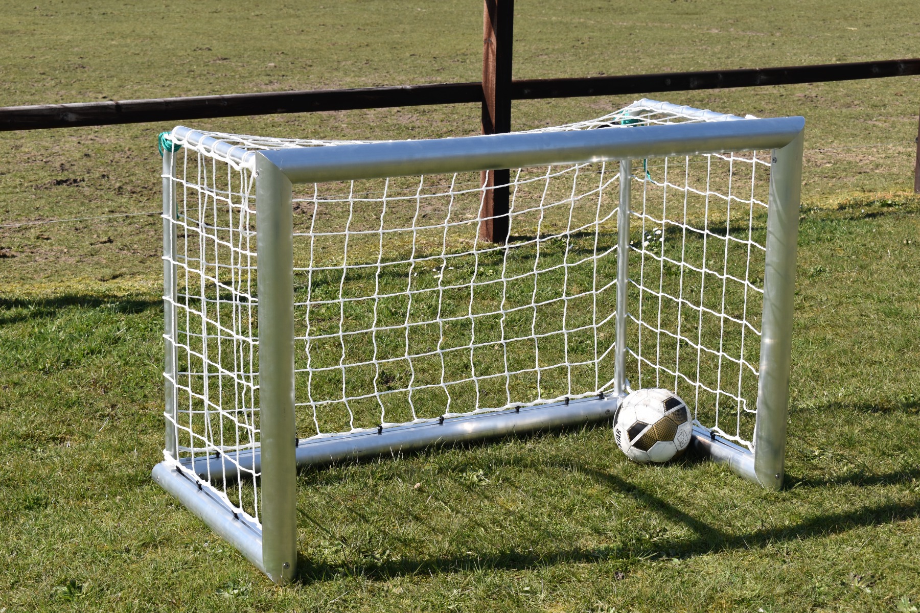 2* Aluminium Soccer Goal (set) - 150x100 - Professional