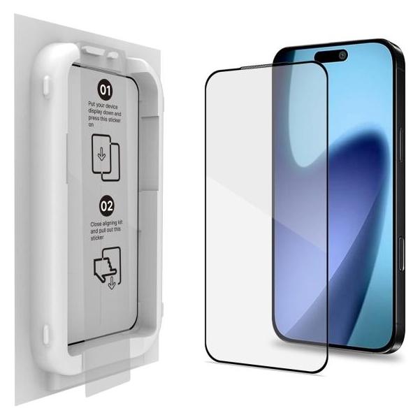 Celly Glasskit Gehärtetes Glas für Apple iPhone (1 Stk., Apple iPhone X) (GLASSKIT1151)