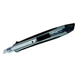 MAUL Cutter mit gummierter Griffzone 9mm Klinge grau Packung mit 24 Stück