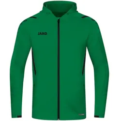 Jako Trainingsjacke Challenge mit Kapuze sportgrün/schwarz 40