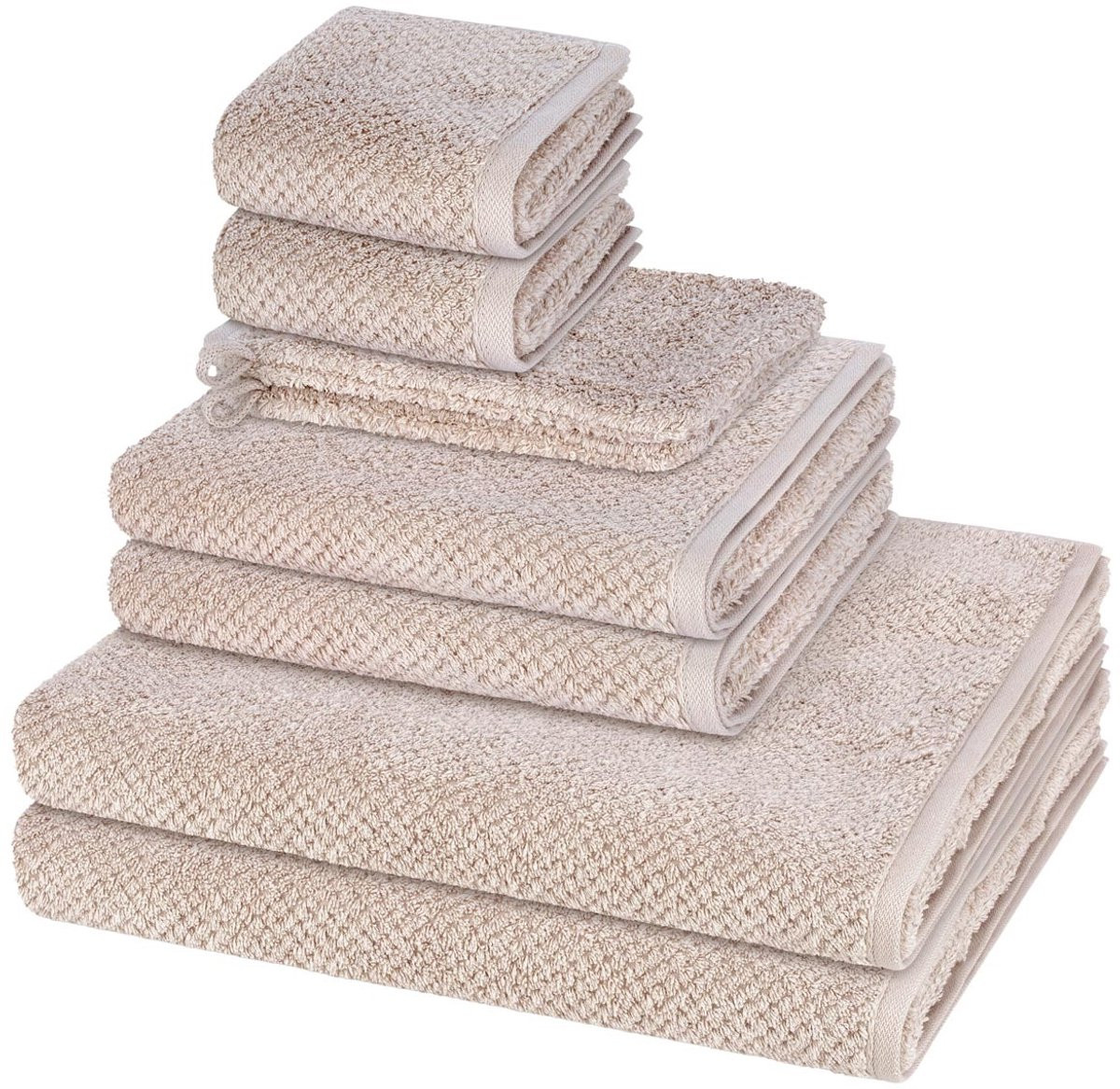 Cawö Handdoekenset 8 stuks Pure wit
