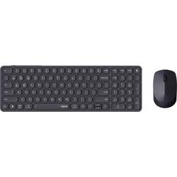 Rapoo 9710M Kabellos, Bluetooth® Tastatur, Maus-Set Ergonomisch Deutsch, QWERTZ Schwarz R-12672