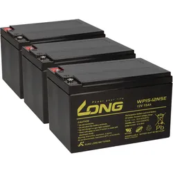 Kung Long WP15-12NSE Akku-Satz 36V 15Ah für E-Roller Mars 600B – 3x 12V AGM M5