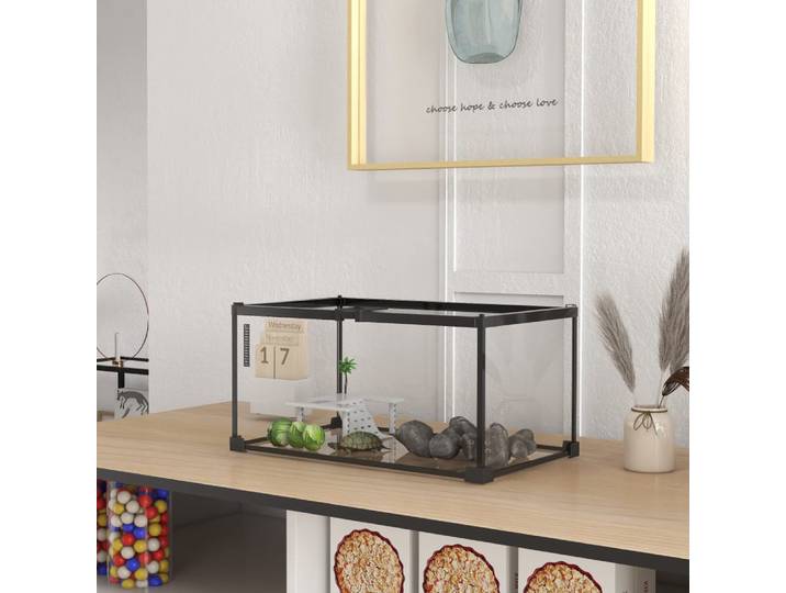 Boîte à reptiles verre noir