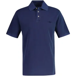 GANT Herren Poloshirt, ausgewaschen - SUNFADED POLO, Washer, Kurzarm, Knopfleiste Dunkelblau / M