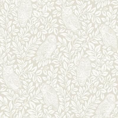 Chesapeake Parliament Cream Owl Wallpaper - 20.5in x 396in x 0.025in