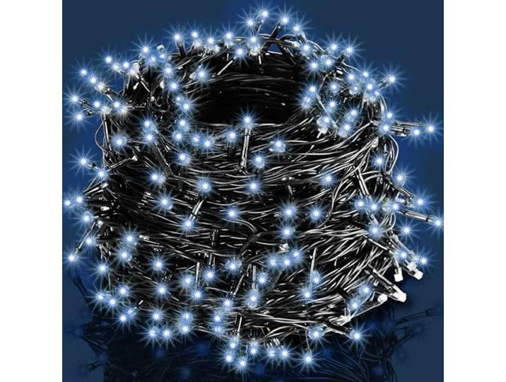 Monzana Guirlande lumineuse 600 LED Blanc froid illumination intérieur extérieur guirlande de Noël éclairage décoration