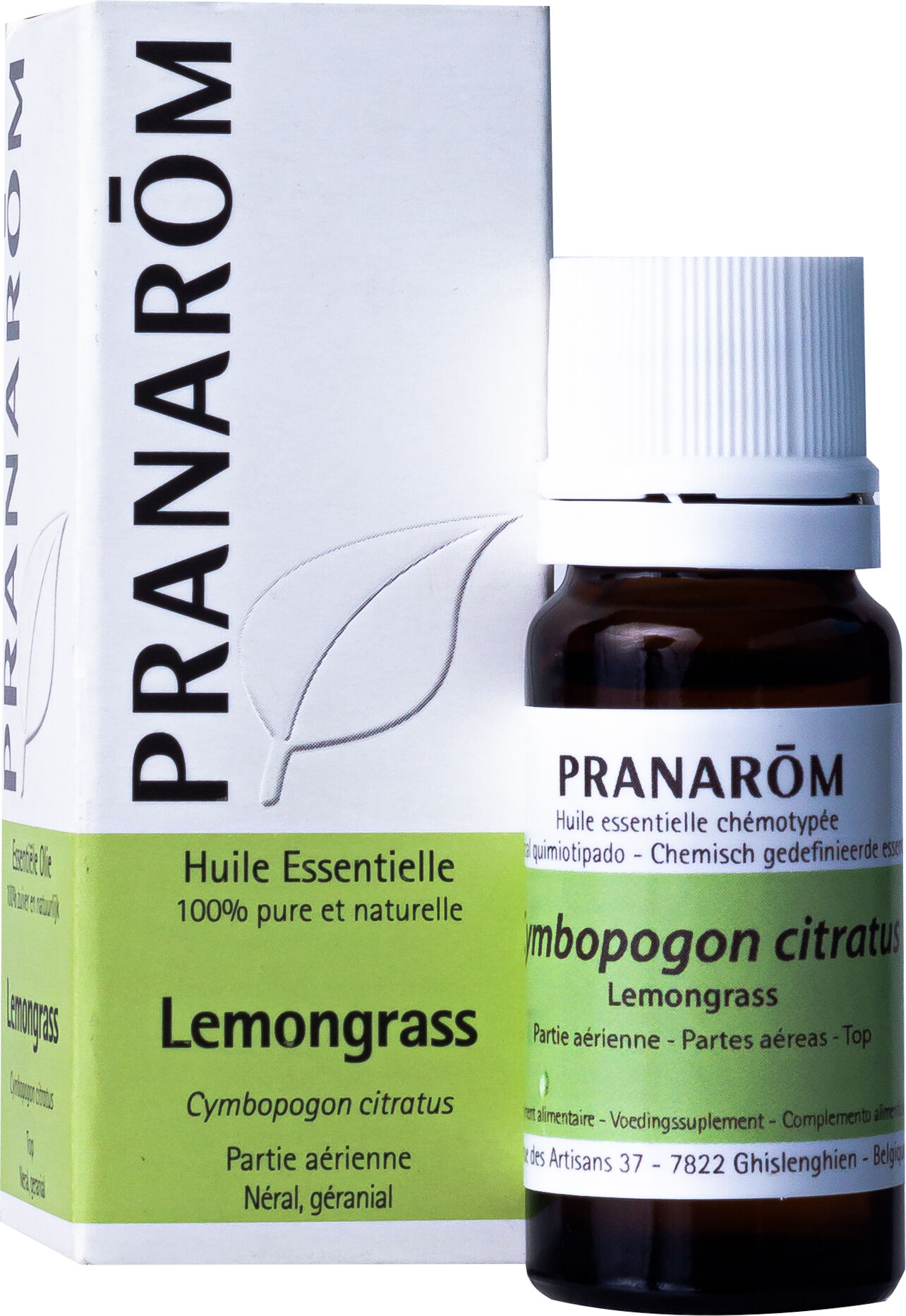 Pranarom Lemongrass Essential Oil from India 10 ml