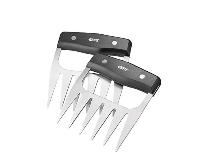 GEFU BBQ Fleischkrallen 2er-Set - Edelstahl Grillkrallen für Pulled Pork