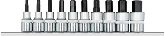 Gedore Embouts de tournevis 1/2 avec rail, 10 pièces R62558010 ; Gedore Red (3300023)