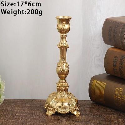 Inspired Living European Style Metal Candle Holders Set Of 2 Gold Or Silver Wedding Candle Holders 11