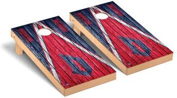 Skip's Garage Duquesne Dukes Triangle Cornhole Board Set