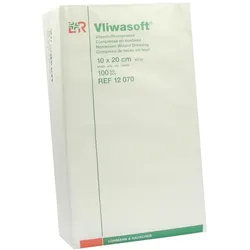 Lohmann Rauscher Vliwasoft Vliesstoffkompresse 4 - fach 100 Stück - 10 x 20 cm 100 St