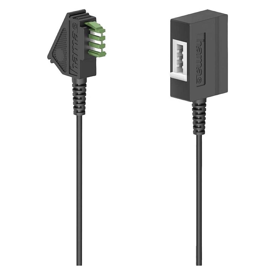 Hama 00201101 Telefonkabel 6 m Schwarz (00201101)