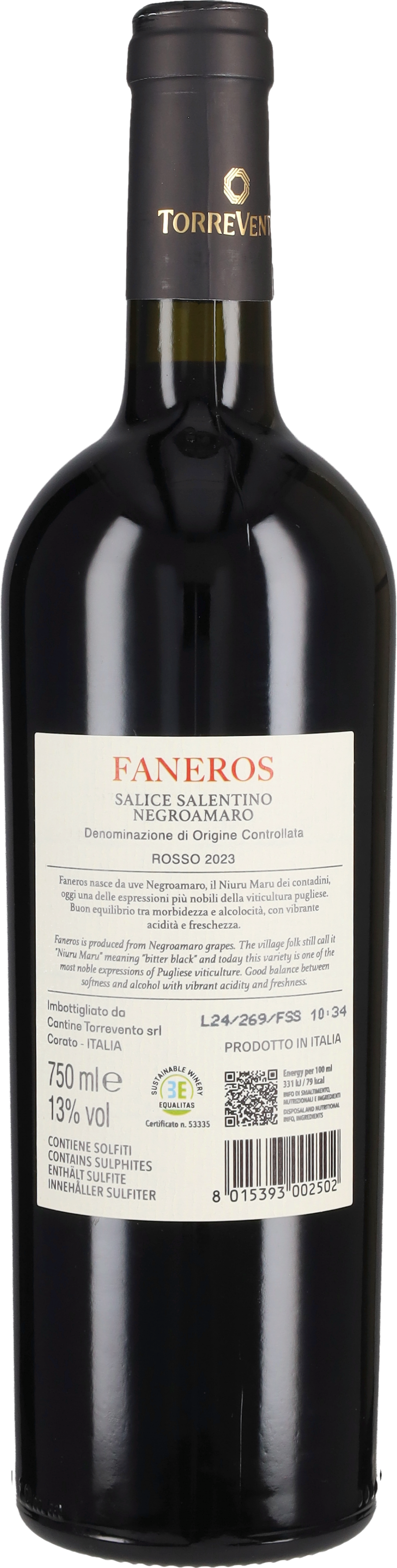 Torrevento Salice Salentino 'Faneros' 2023