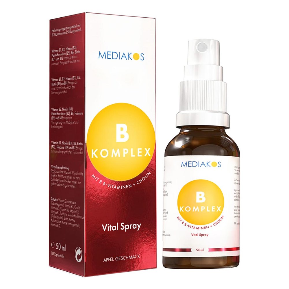 Mediakos GmbH Vitamin B Komplex Mediakos Vital Spray Vegan 18299784