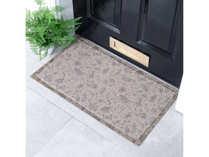 Paillasson DMW-HAREPRINTNEUTRAL-7040 40 x 1 x 70cm Beige