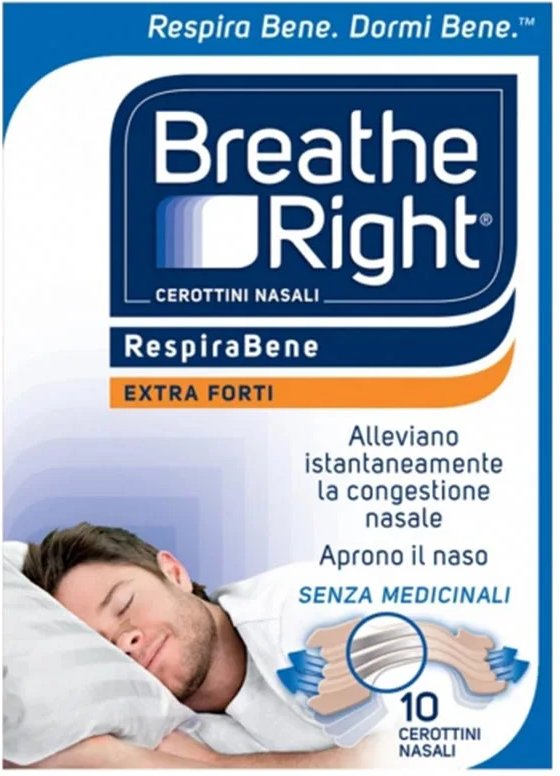E.FA.S. SpA Breathe Right Extra Cerotti Nasali Extra Forte, 10 Pezzi