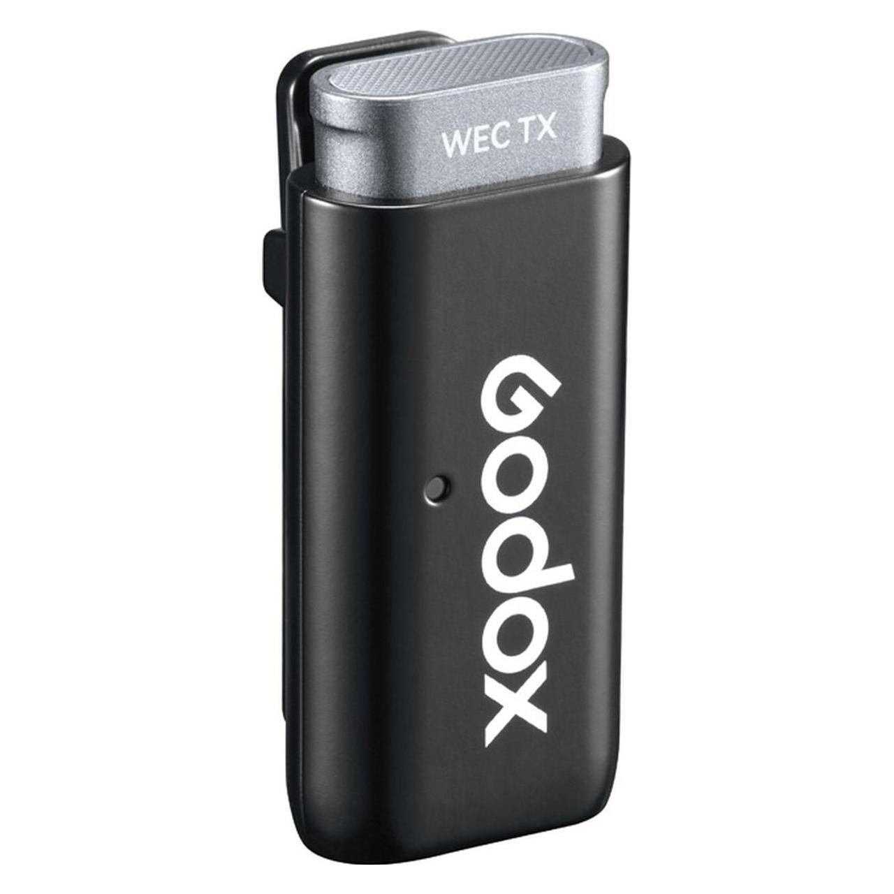 Godox 2.4GHz Wireless Microphone System 1 x Transmitter, 1 x Receiver (WEC KIT1)