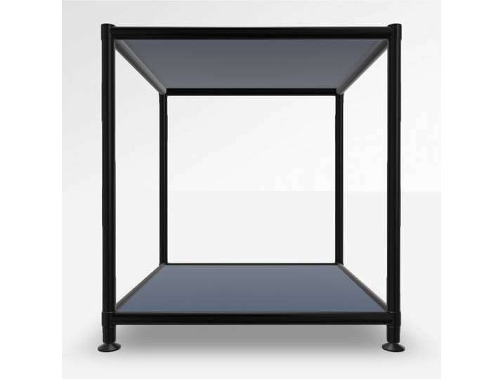 Couchtisch System4 Cubey 40.4x40.4 cm, Violettblau/Schwarz, Quadratisch, Neu - Perfekt für Sofa und Lounge