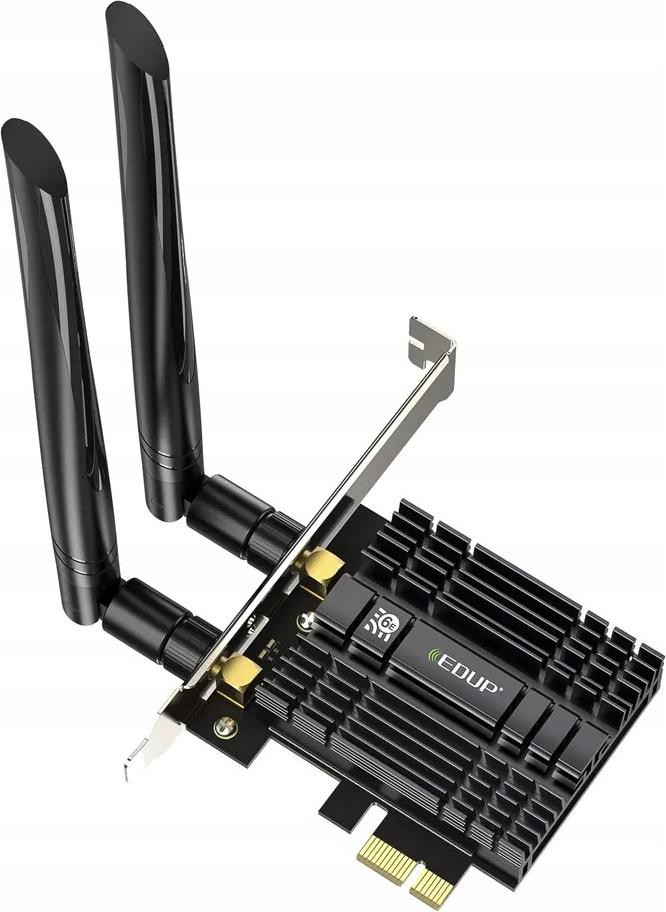 EDUP Draadloze WiFi-adapter voor computer met AX210 Bluetooth 5.3 en AX5400