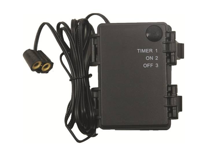 Krippen-Zubehör BOTANIC-HAUS Batteriebox für Stecker , grau, B:6,6cm H:9cm T:2cm, Kunststoff, Dekofiguren, Krippen-Zubehör