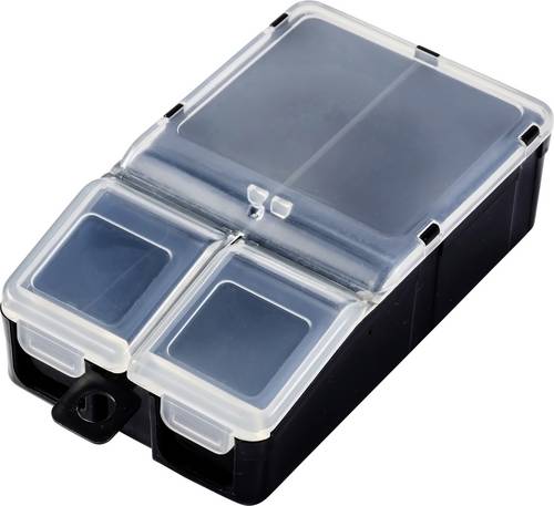 TRU COMPONENTS TC-ERB-9057 Sortimentskasten (L x B x H) 113 x 60 x 30mm Anzahl Fächer: 2 variable Unterteilung Inhalt 1St.