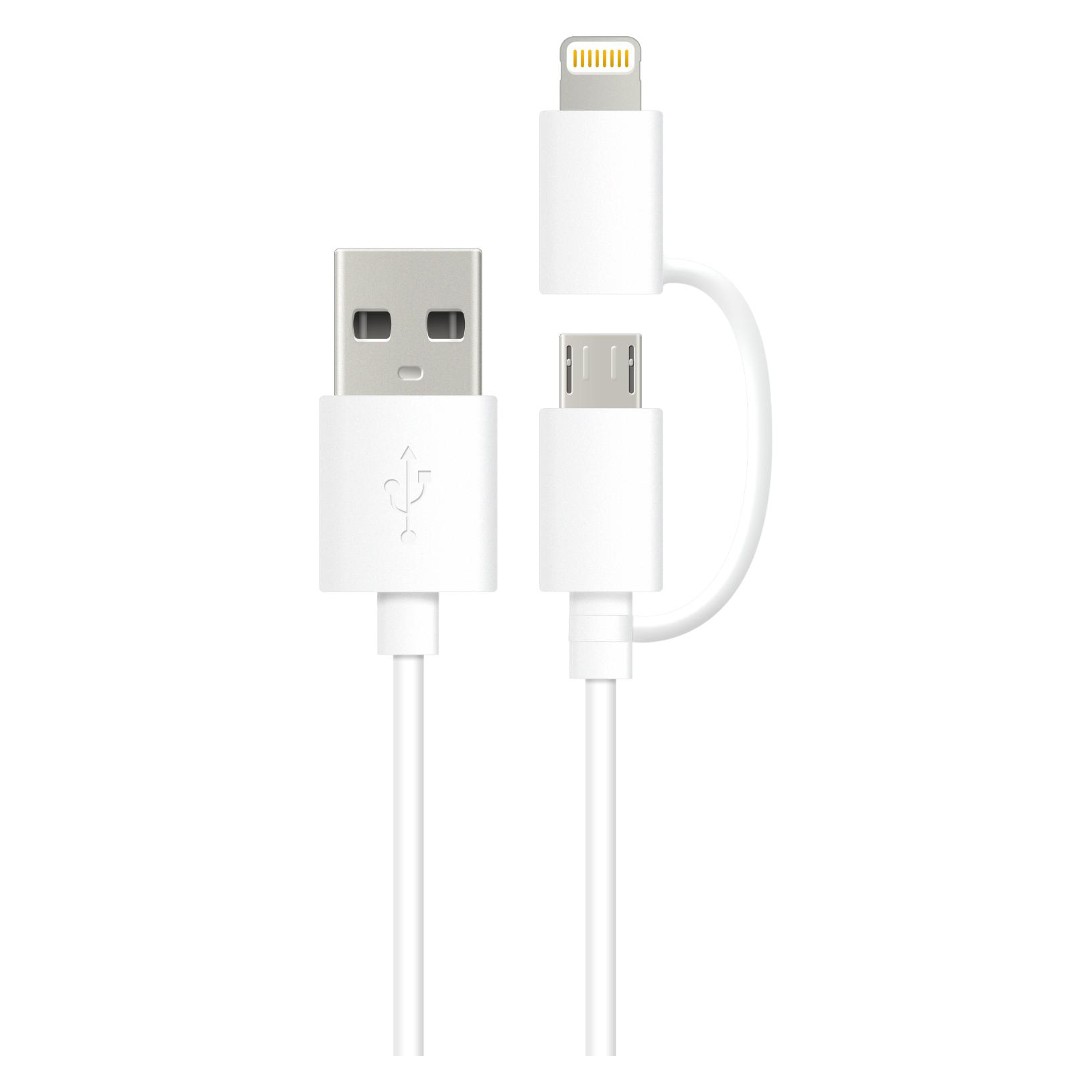 Energizer 2in1 Kabel (1 m, USB 2.0) (C11UBDUGWH4)