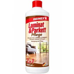 Laminatreiniger Reinex Laminat & Parkettpflege 2 in 1 1 L Reinigung & Pflege in einem, seifenhaltige Pflegesubstanzen